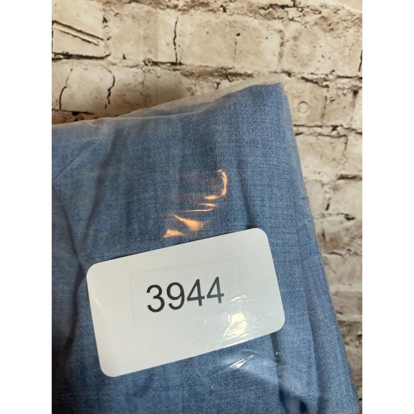 Old Navy Peasant Top Womens Large Chambray Blue Embroidered Boho Balloon Sleeve - Picture 10 of 13